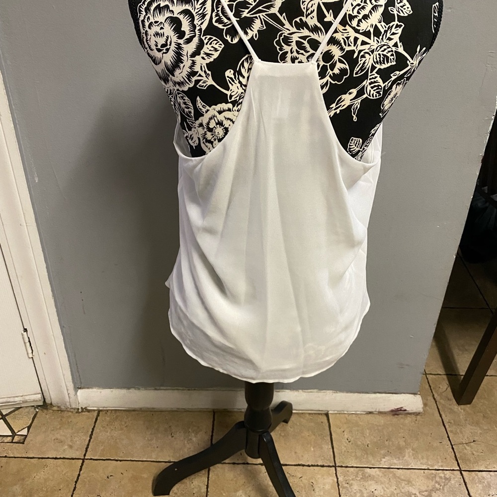 Loose fitting white top!